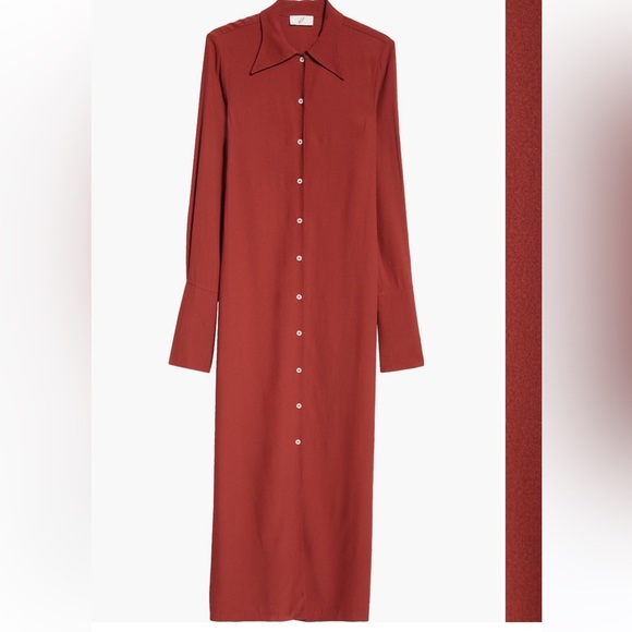 BITE Studios Bloomsbury Long Sleeve‎ Maxi Shirtdress size US 2 UK 6 NWT - Picture 5 of 5